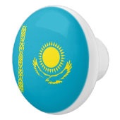 Bouton De Porte En Céramique Drapeau du Kazakhstan (Droite)