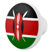 Bouton De Porte En Céramique Drapeau du Kenya (Droite)