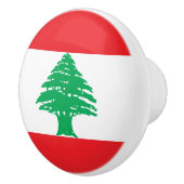 Bouton De Porte En Céramique Drapeau du Liban (Droite)