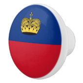 Bouton De Porte En Céramique Drapeau du Liechtenstein (Droite)