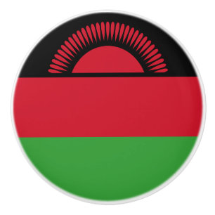 Bouton De Porte En Céramique Drapeau du Malawi