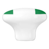 Bouton De Porte En Céramique Drapeau du Nigeria (Côté)