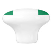 Bouton De Porte En Céramique Drapeau du Nigeria (Côté)