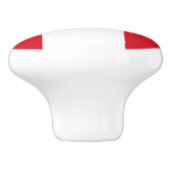 Bouton De Porte En Céramique Drapeau du Pérou (Côté)