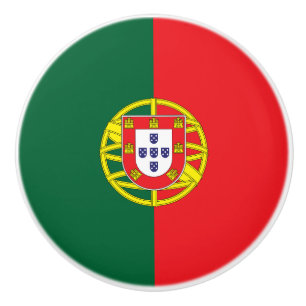 Bouton De Porte En Céramique Drapeau du Portugal