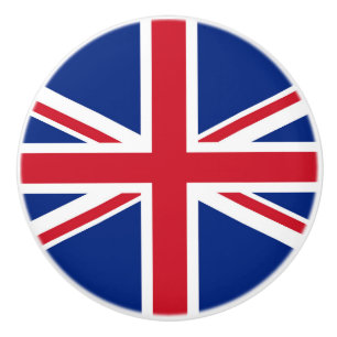 Bouton De Porte En Céramique Drapeau du Royaume-Uni