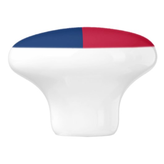 Bouton De Porte En Céramique Drapeau du Texas (Côté)