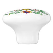 Bouton De Porte En Céramique Drapeau du Tibet libre (Côté)