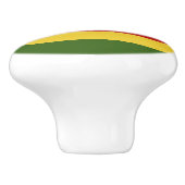 Bouton De Porte En Céramique drapeau du Zimbabwe (Côté)