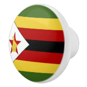 Bouton De Porte En Céramique drapeau du Zimbabwe (Droite)