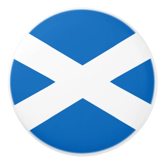 Bouton De Porte En Céramique Drapeau écossais Ceramic Knob (Devant)