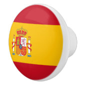 Bouton De Porte En Céramique Drapeau espagnol (Droite)