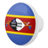 Bouton De Porte En Céramique Drapeau Eswatini (Droite)