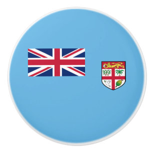 Bouton De Porte En Céramique Drapeau Fidji