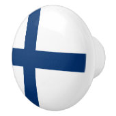 Bouton De Porte En Céramique Drapeau Finlande (Droite)