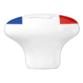 Bouton De Porte En Céramique drapeau français (Côté)