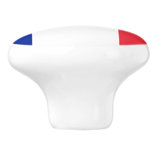 Bouton De Porte En Céramique Drapeau France Ceramic Pull (Côté)