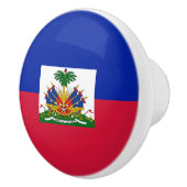 Bouton De Porte En Céramique Drapeau Haïti (Droite)