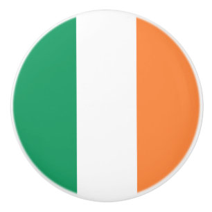 Bouton De Porte En Céramique Drapeau irlandais