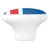 Bouton De Porte En Céramique Drapeau Islande (Côté)