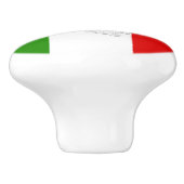 Bouton De Porte En Céramique Drapeau italien (Côté)