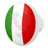 Bouton De Porte En Céramique Drapeau italien (Droite)