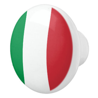 Bouton De Porte En Céramique Drapeau italien de l'Italie porte et tiroir tiroir