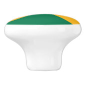 Bouton De Porte En Céramique Drapeau Jamaïque (Côté)