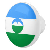 Bouton De Porte En Céramique Drapeau Kabardino Balkaria (Droite)