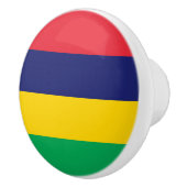 Bouton De Porte En Céramique Drapeau Maurice (Droite)