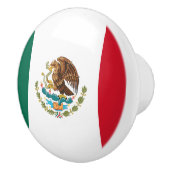 Bouton De Porte En Céramique Drapeau mexicain - Drapeau mexicain (Droite)