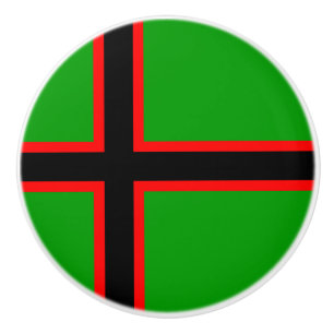 Bouton De Porte En Céramique Drapeau national de Karelia