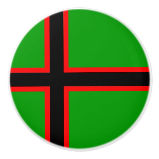 Bouton De Porte En Céramique Drapeau national de Karelia (Devant)