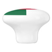 Bouton De Porte En Céramique Drapeau patriotique algérien (Côté)