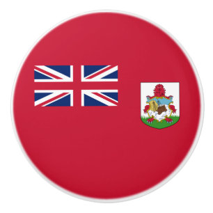 Bouton De Porte En Céramique Drapeau patriotique des Bermudes