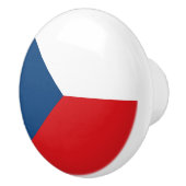 Bouton De Porte En Céramique Drapeau République tchèque (Droite)
