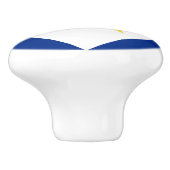 Bouton De Porte En Céramique Drapeau Saba (Côté)