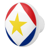Bouton De Porte En Céramique Drapeau Saba (Droite)