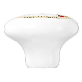 Bouton De Porte En Céramique Drapeau Saint-Barthélemy (Côté)