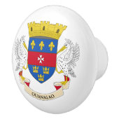 Bouton De Porte En Céramique Drapeau Saint-Barthélemy (Droite)