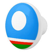 Bouton De Porte En Céramique Drapeau Sakha (Droite)