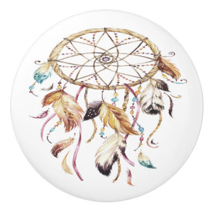 Bouton De Porte En Céramique Dreamcatcher