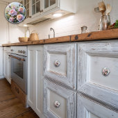 Bouton De Porte En Céramique Dreamy Roses d'aquarelle rose