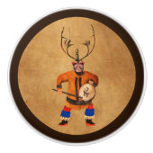 Bouton De Porte En Céramique Drumming Shaman (Devant)