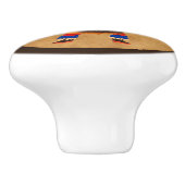 Bouton De Porte En Céramique Drumming Shaman (Côté)