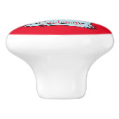 Bouton De Porte En Céramique Drunk Snowman Thunder_cove (Côté)