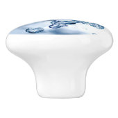 Bouton De Porte En Céramique Eau (Côté)