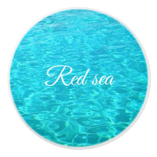 Bouton De Porte En Céramique Eau calme de la mer Rouge