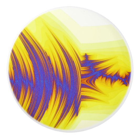 BOUTON DE PORTE EN CÉRAMIQUE EAU DE FLUX (Devant)