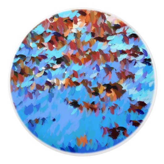 BOUTON DE PORTE EN CÉRAMIQUE EAU DE LA RIVIÈRE (Devant)